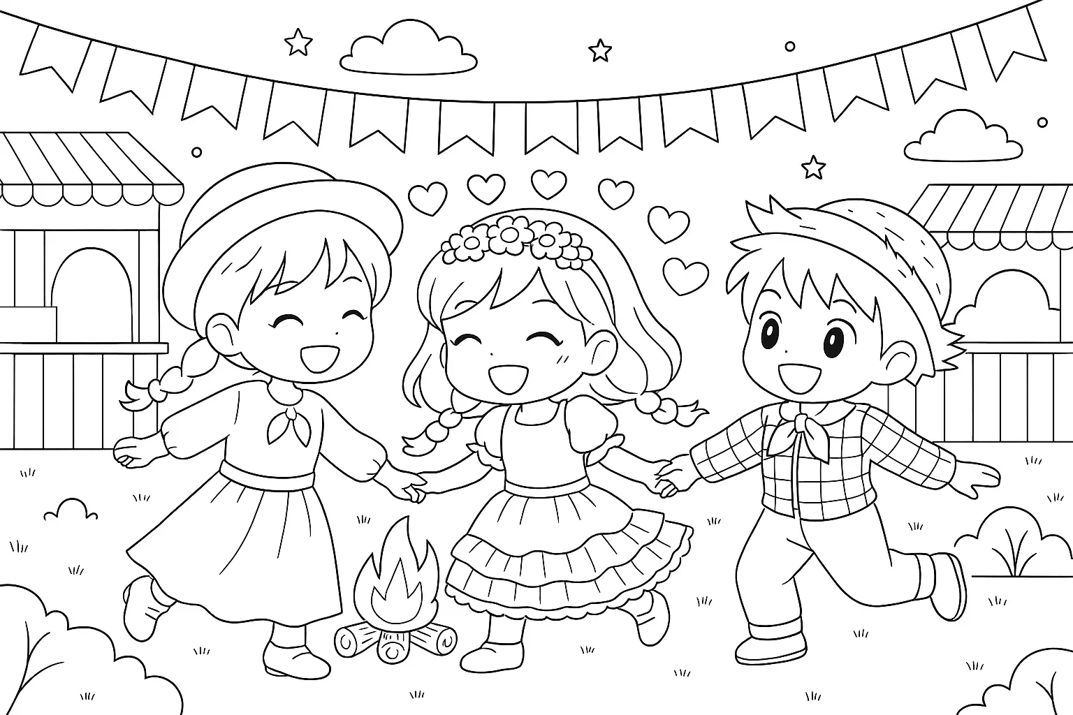 June Festival Coloring Pages – 038