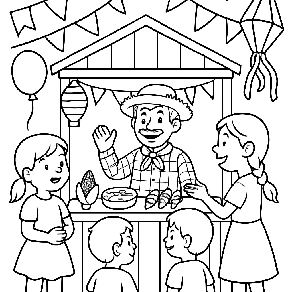 June Festival Coloring Pages – 052