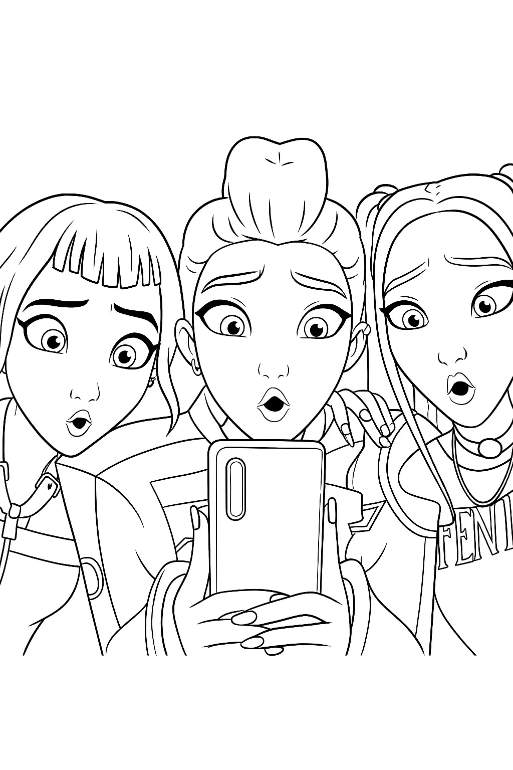 K Pop Warriors Coloring Pages – 011
