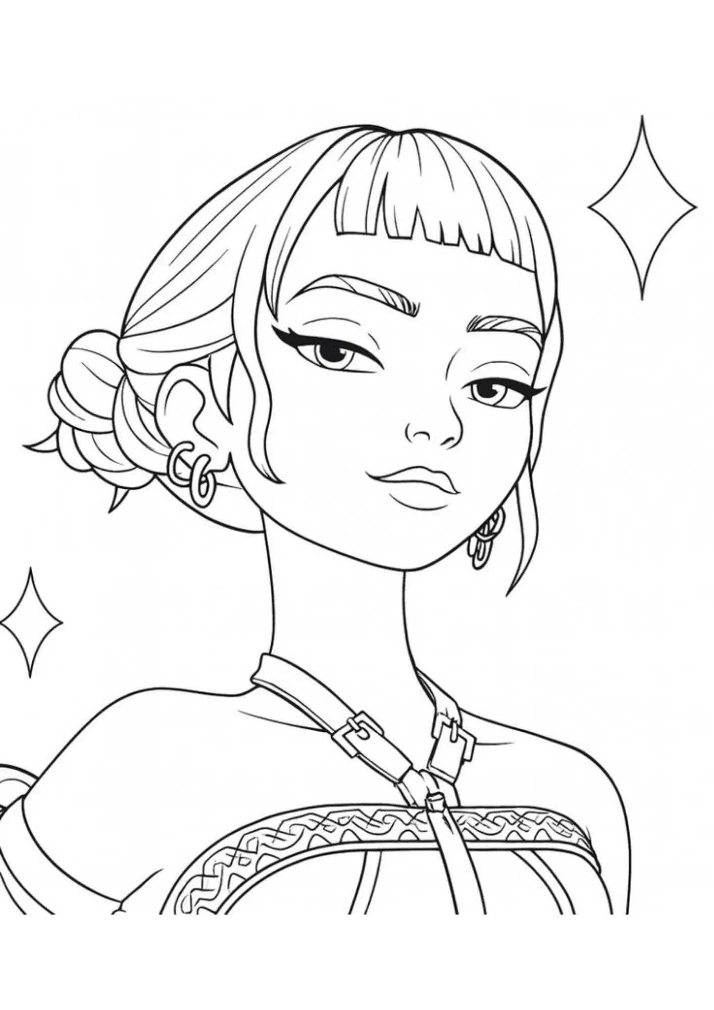 K Pop Warriors Coloring Pages – 027