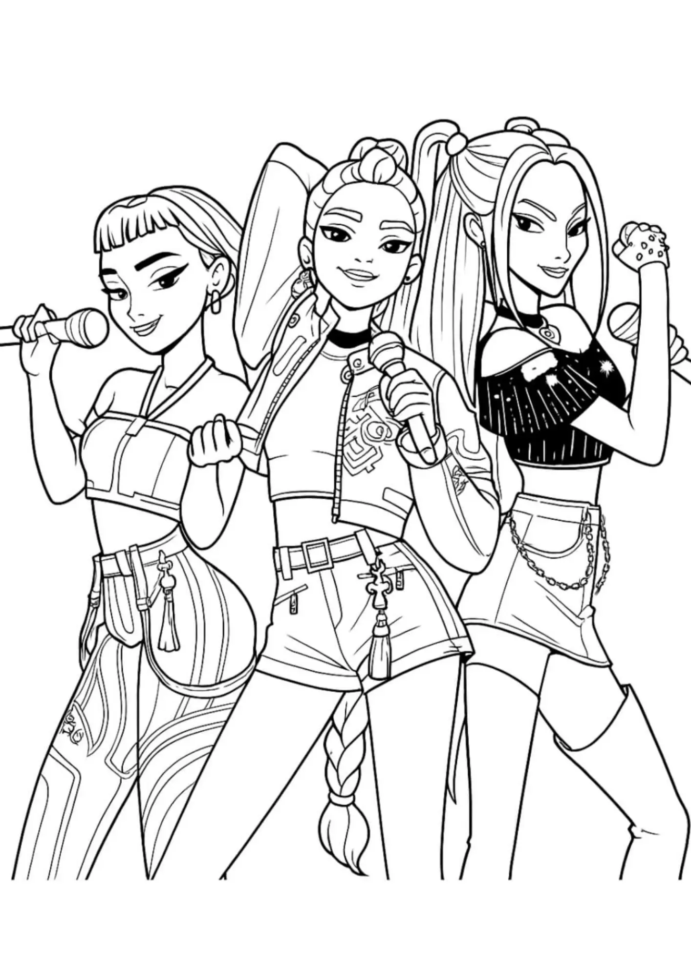 K Pop Warriors Coloring Pages – 028