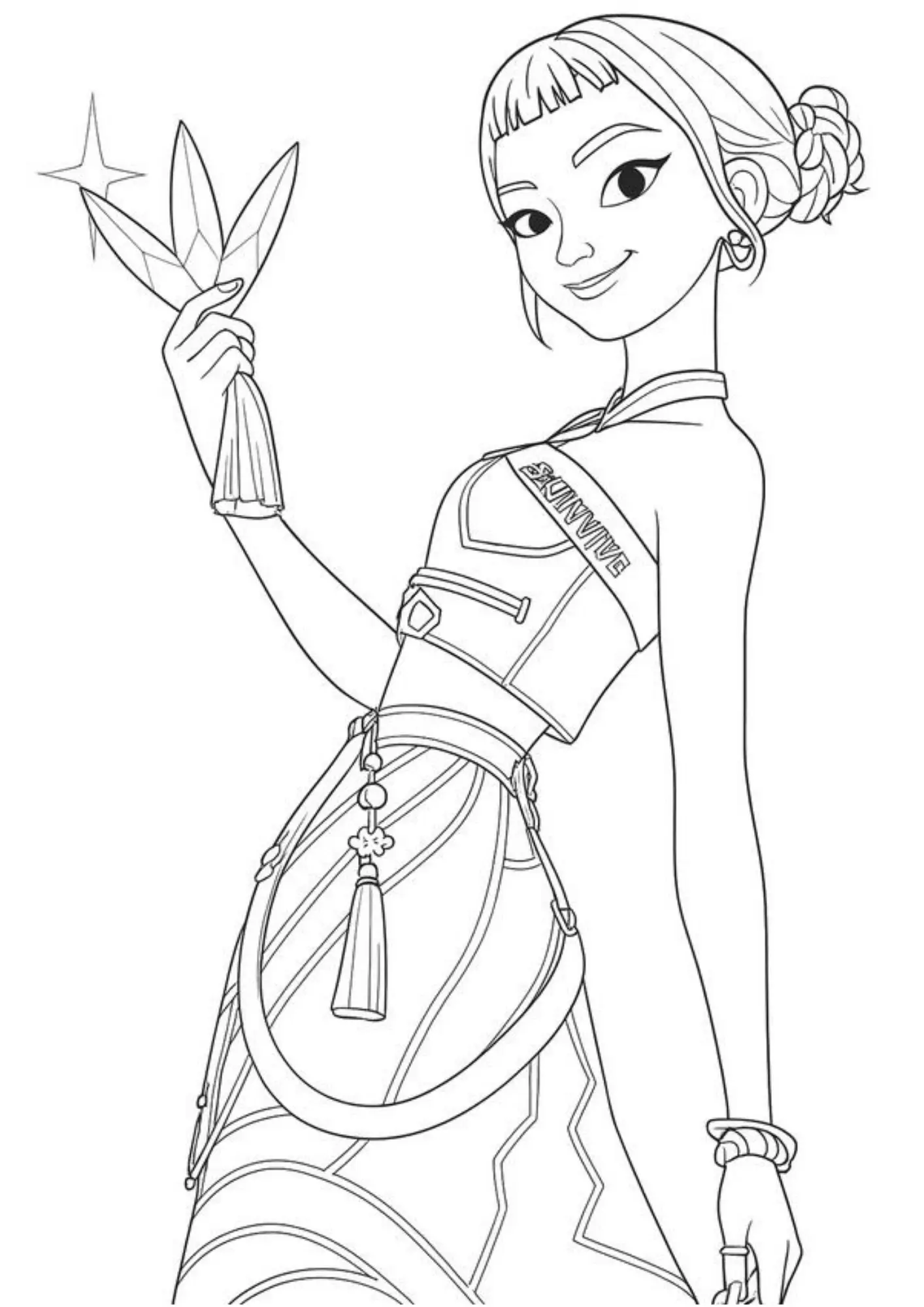 K Pop Warriors Coloring Pages – 034