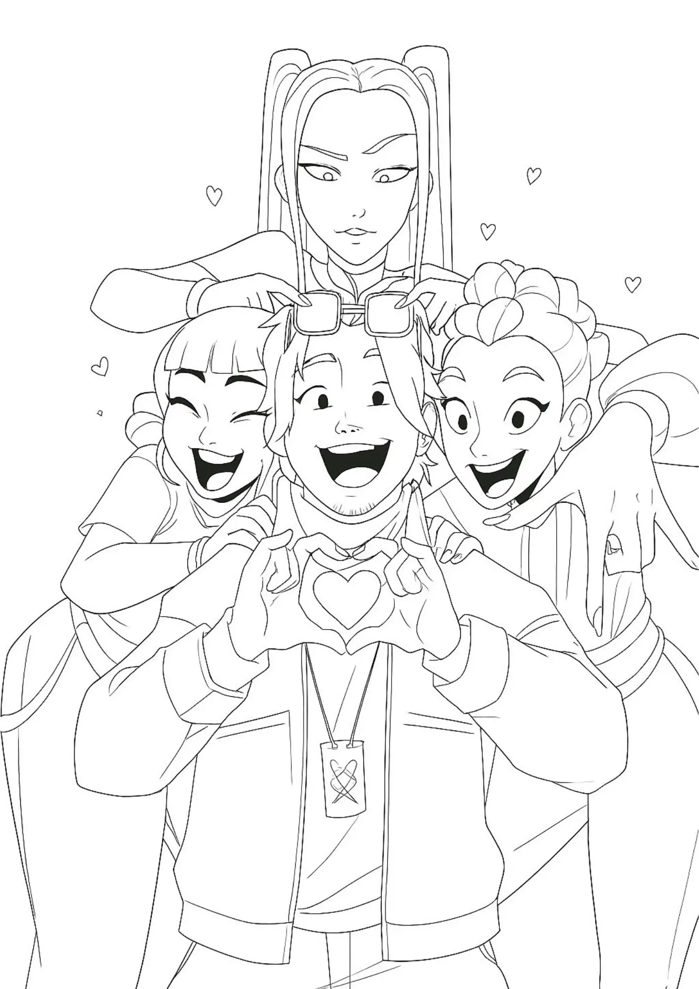 K Pop Warriors Coloring Pages – 040