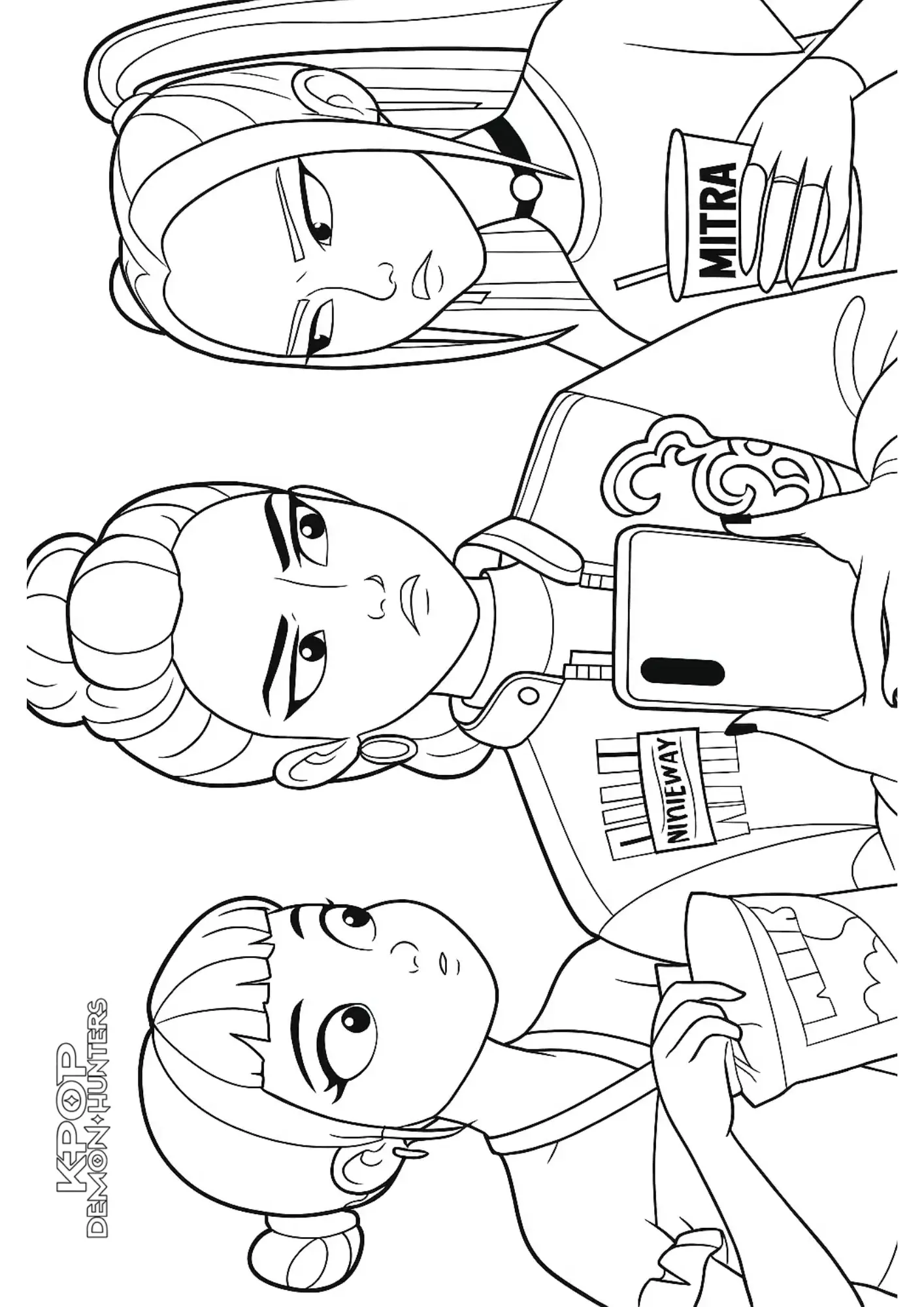 K Pop Warriors Coloring Pages – 047