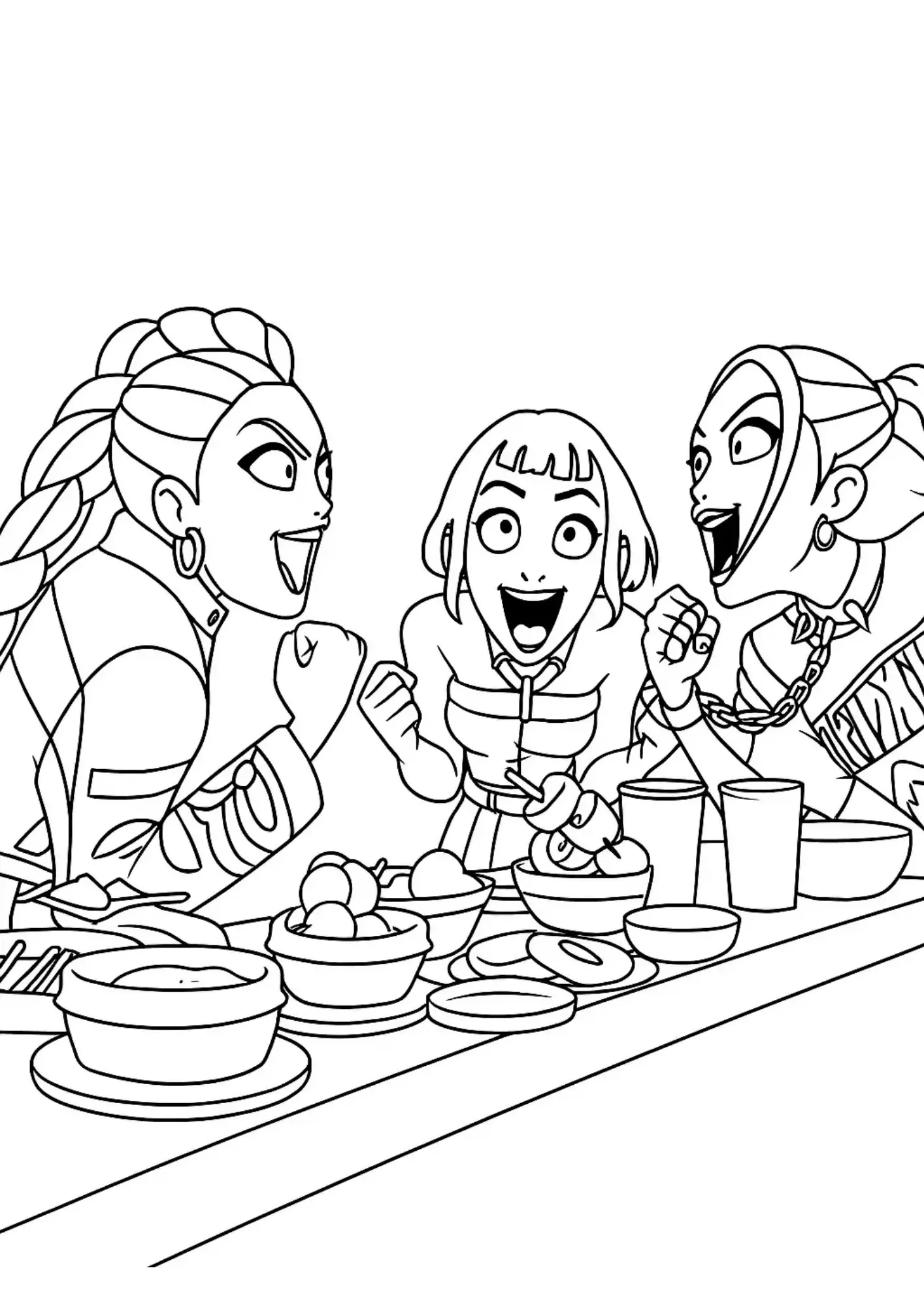K Pop Warriors Coloring Pages – 048