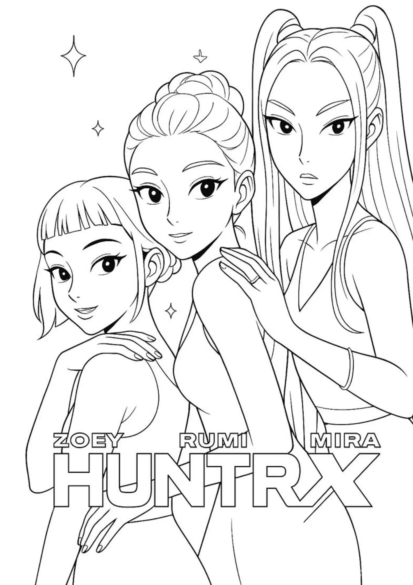 K Pop Warriors Coloring Pages – 049
