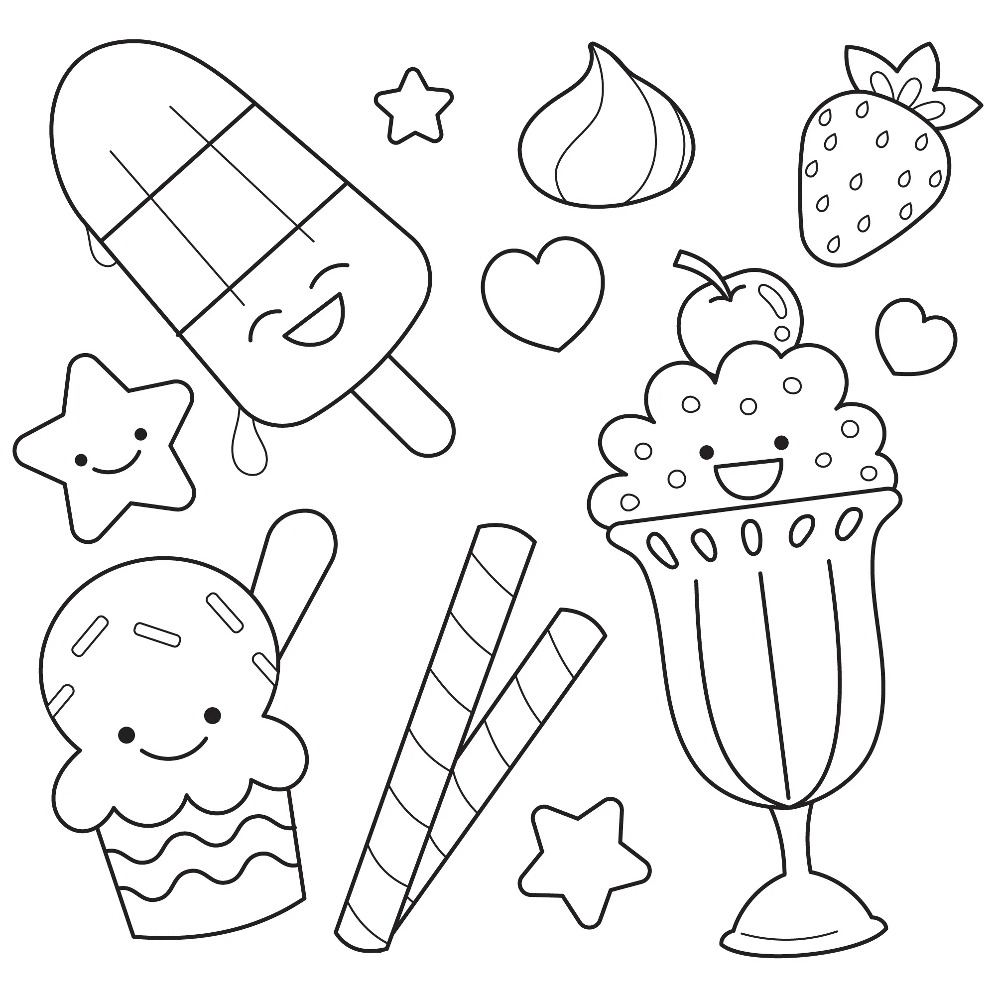 Kawaii Coloring Pages – 024