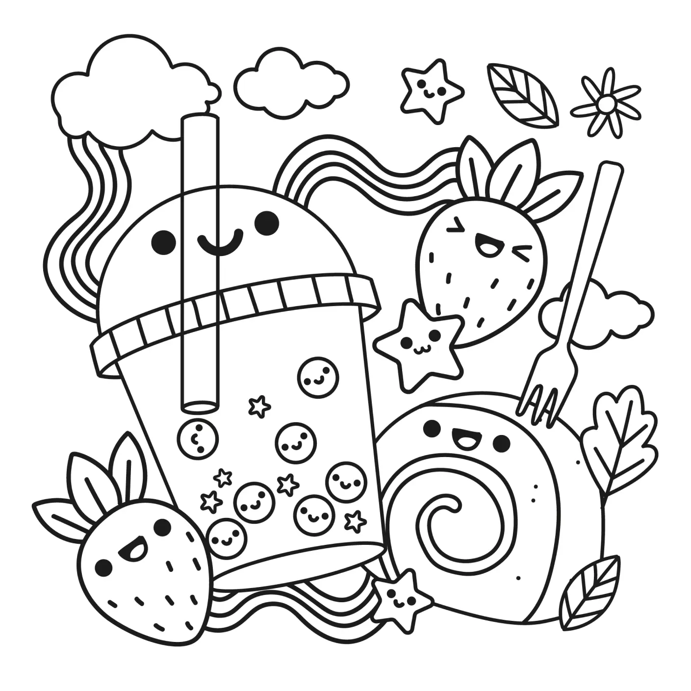 Kawaii Coloring Pages – 040