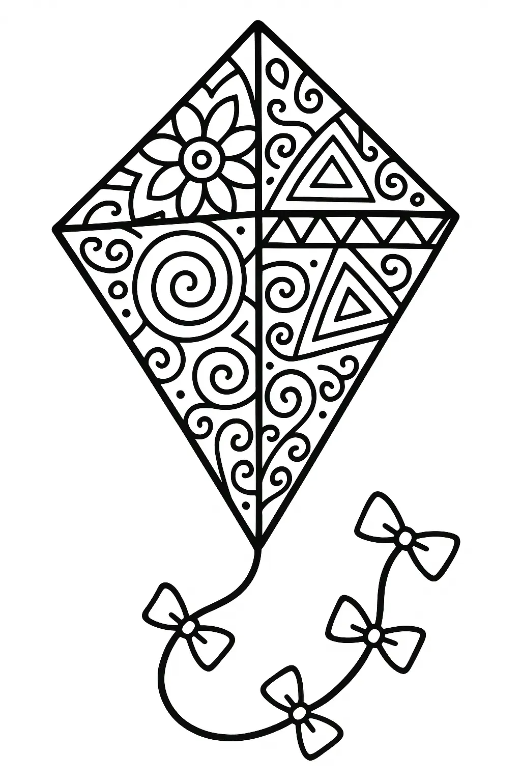 Kite Coloring Pages – 015