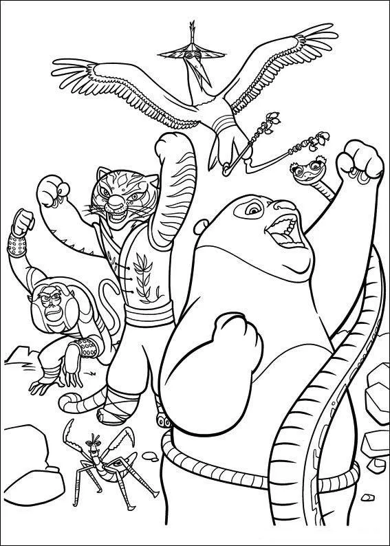 Kung Fu Panda Coloring Pages – 002