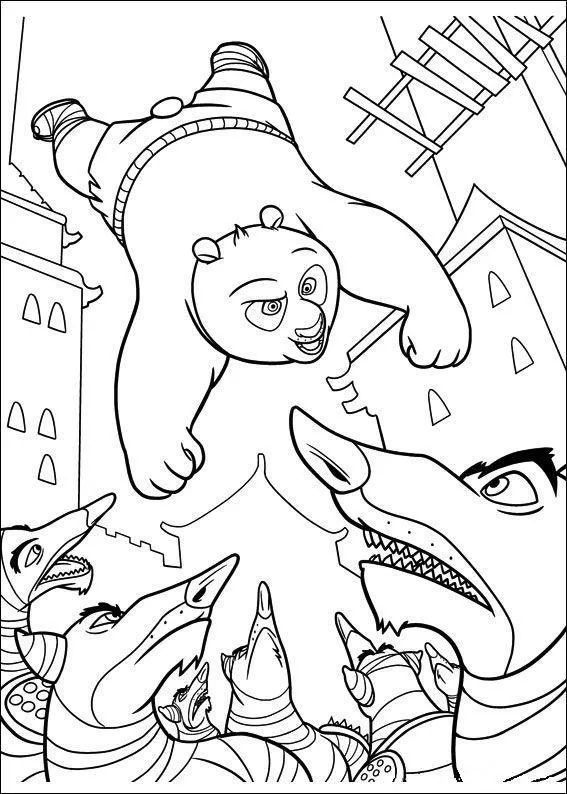 Kung Fu Panda Coloring Pages – 004