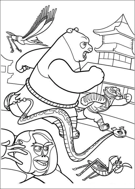 Kung Fu Panda Coloring Pages – 005
