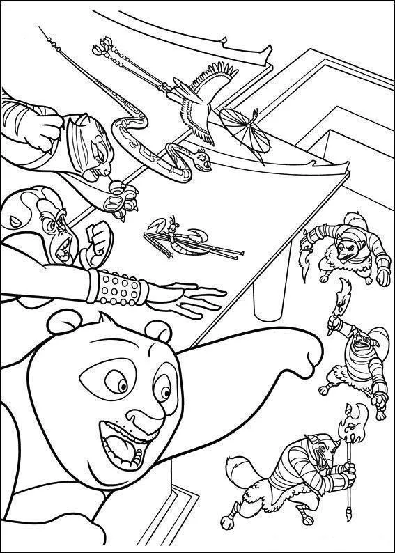Kung Fu Panda Coloring Pages – 014