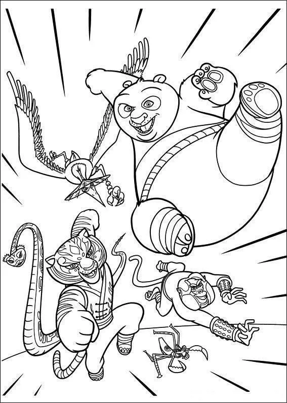 Kung Fu Panda Coloring Pages – 024