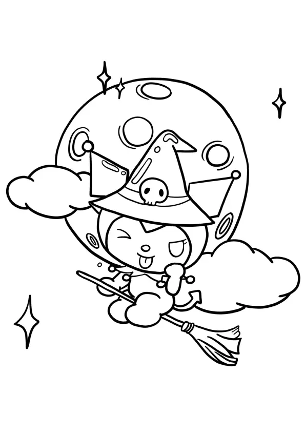 Kuromi Coloring Pages – 006