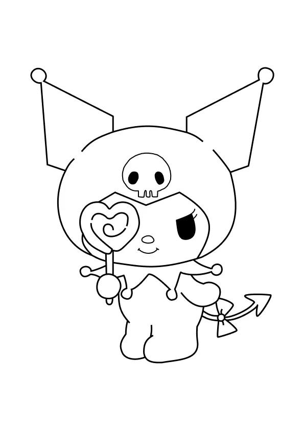 Kuromi Coloring Pages – 007