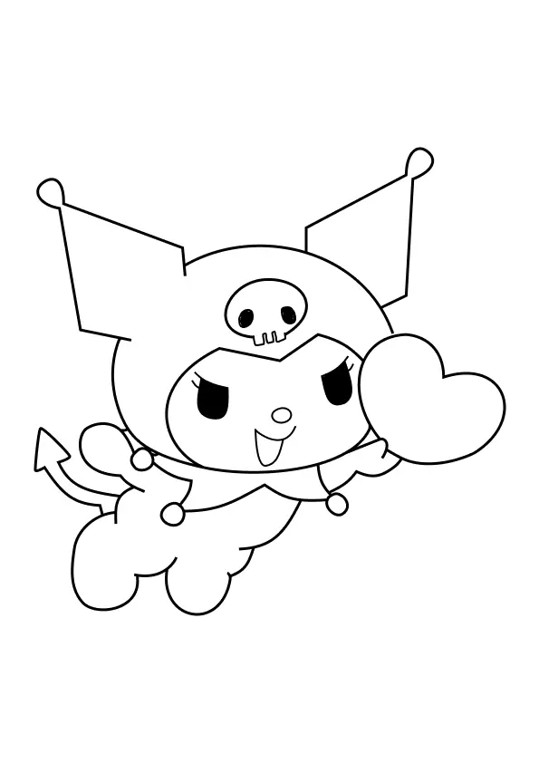 Kuromi Coloring Pages – 008