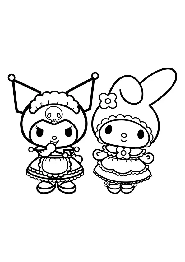 Kuromi Coloring Pages – 010