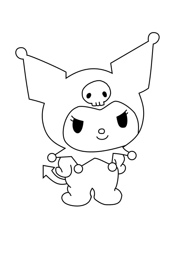 Kuromi Coloring Pages – 012
