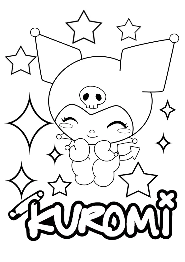 Kuromi Coloring Pages – 013