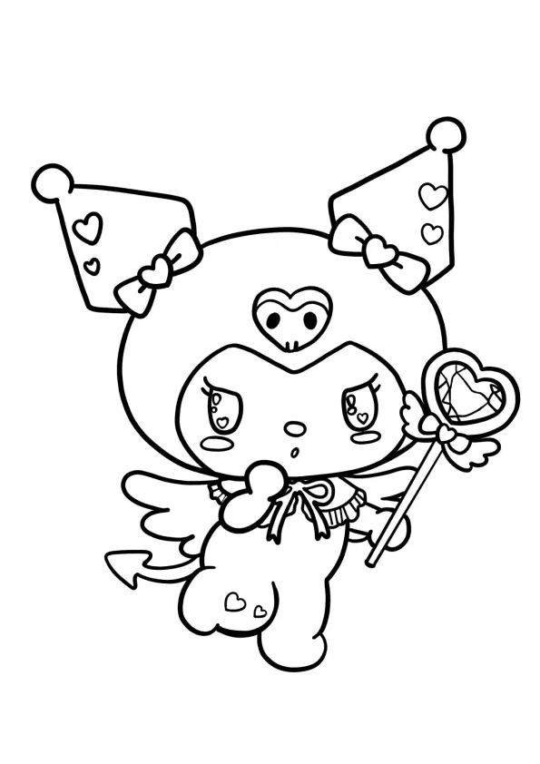 Kuromi Coloring Pages – 014
