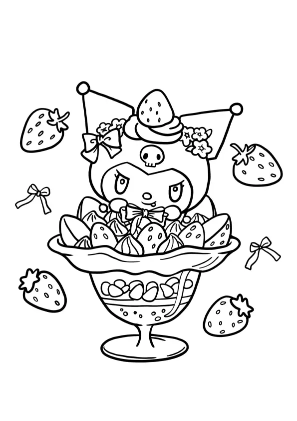 Kuromi Coloring Pages – 015