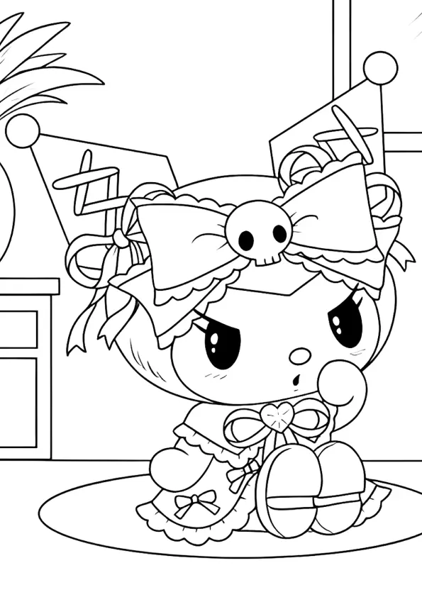 Kuromi Coloring Pages – 017