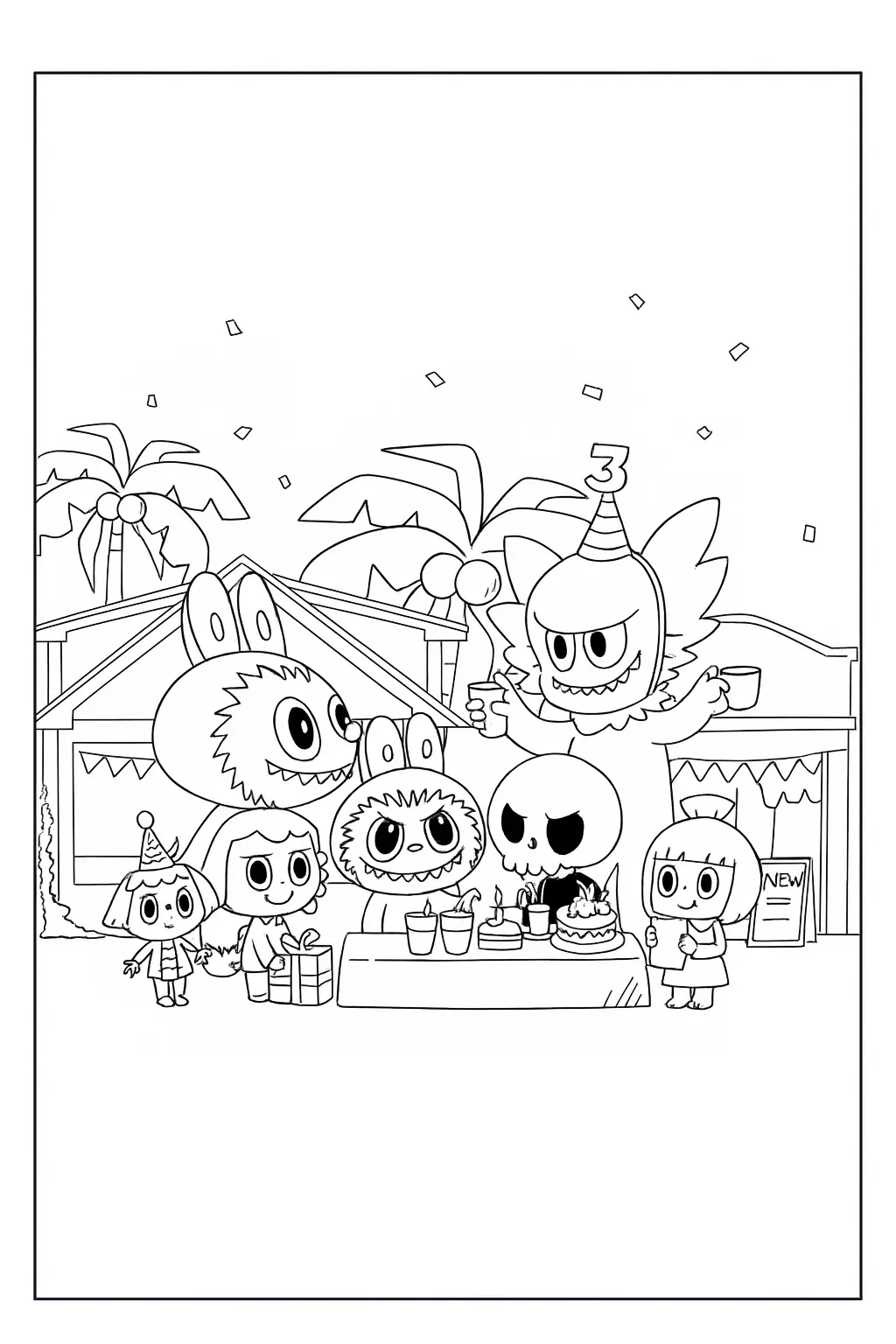 Labubu Coloring Pages – 041
