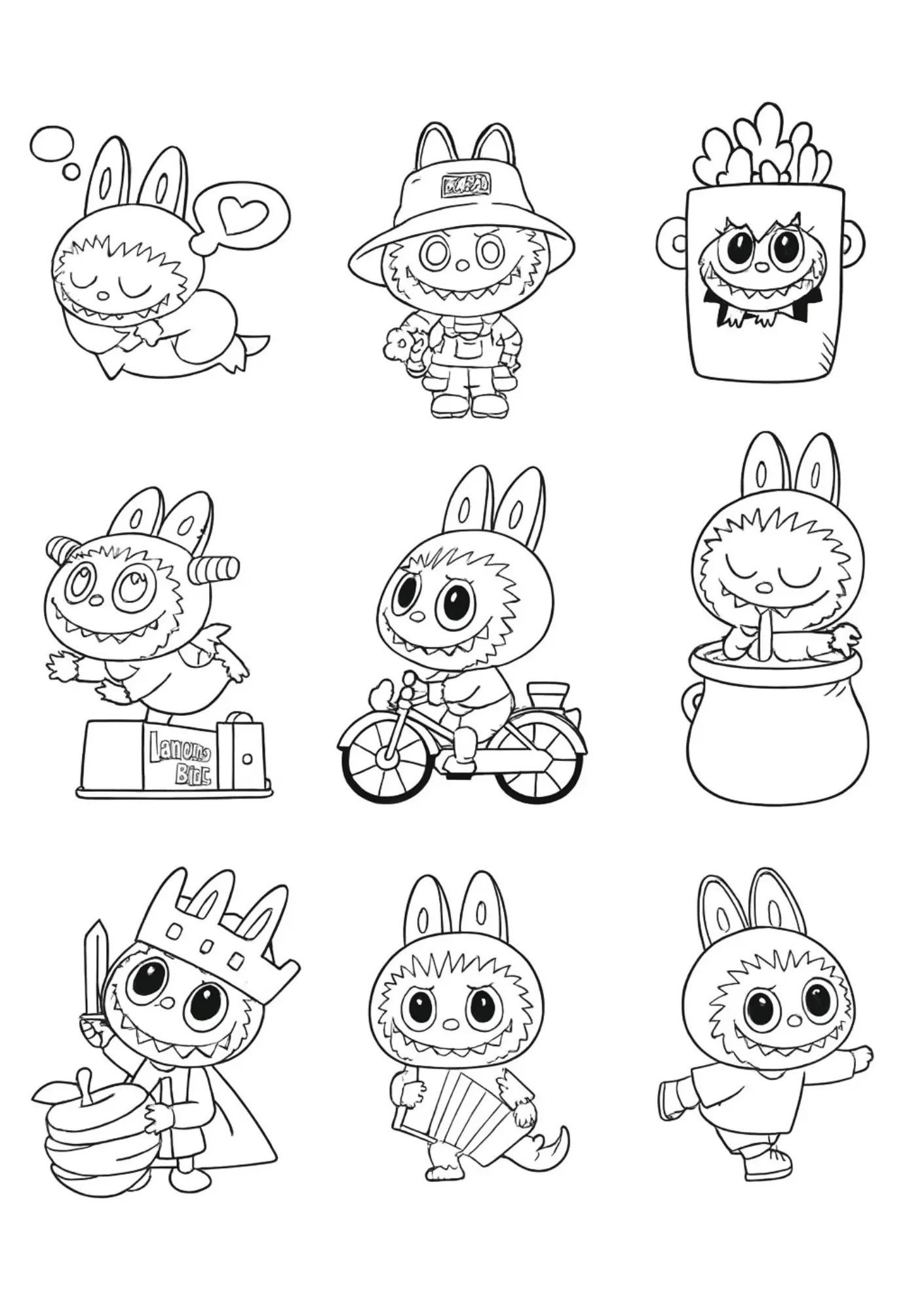 Labubu Coloring Pages – 046
