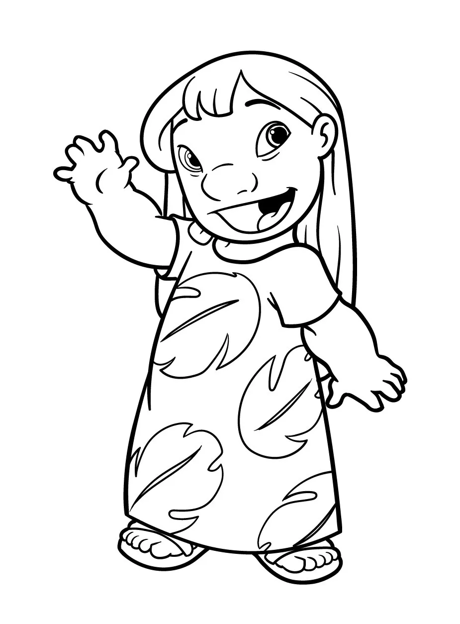 Lilo And Stitch Coloring Pages – 009