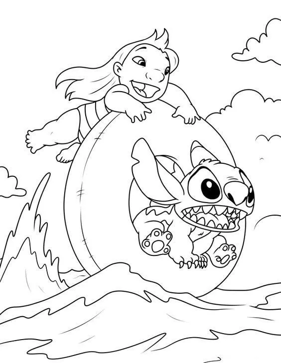 Lilo And Stitch Coloring Pages – 072