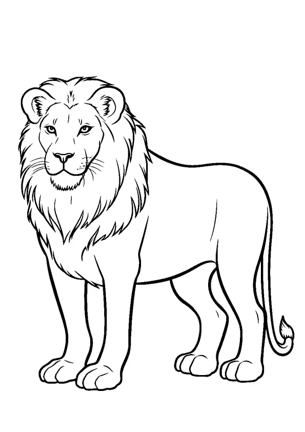 Lions Coloring Pages – 009