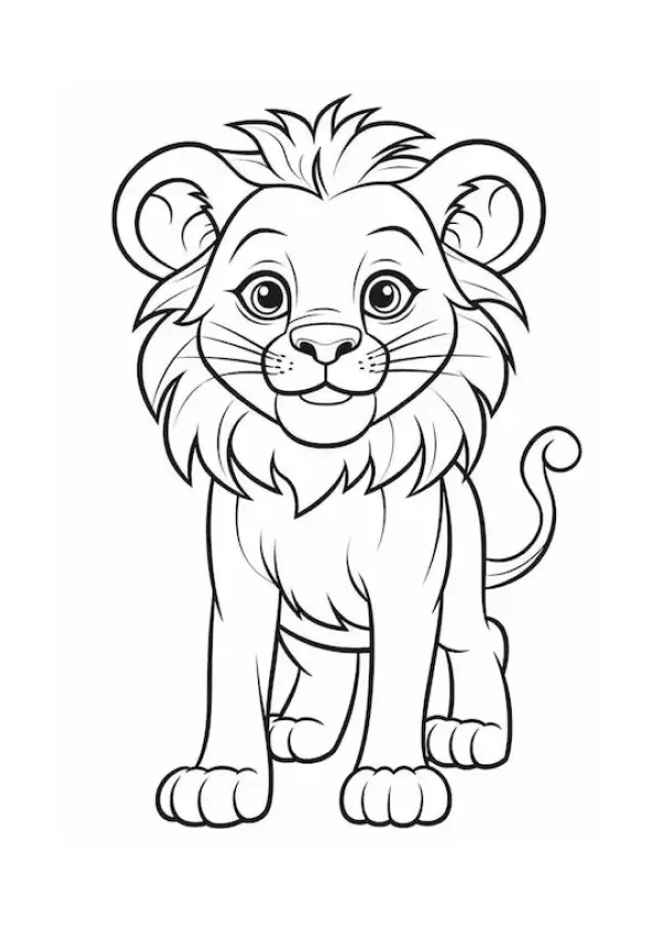 Lions Coloring Pages – 011