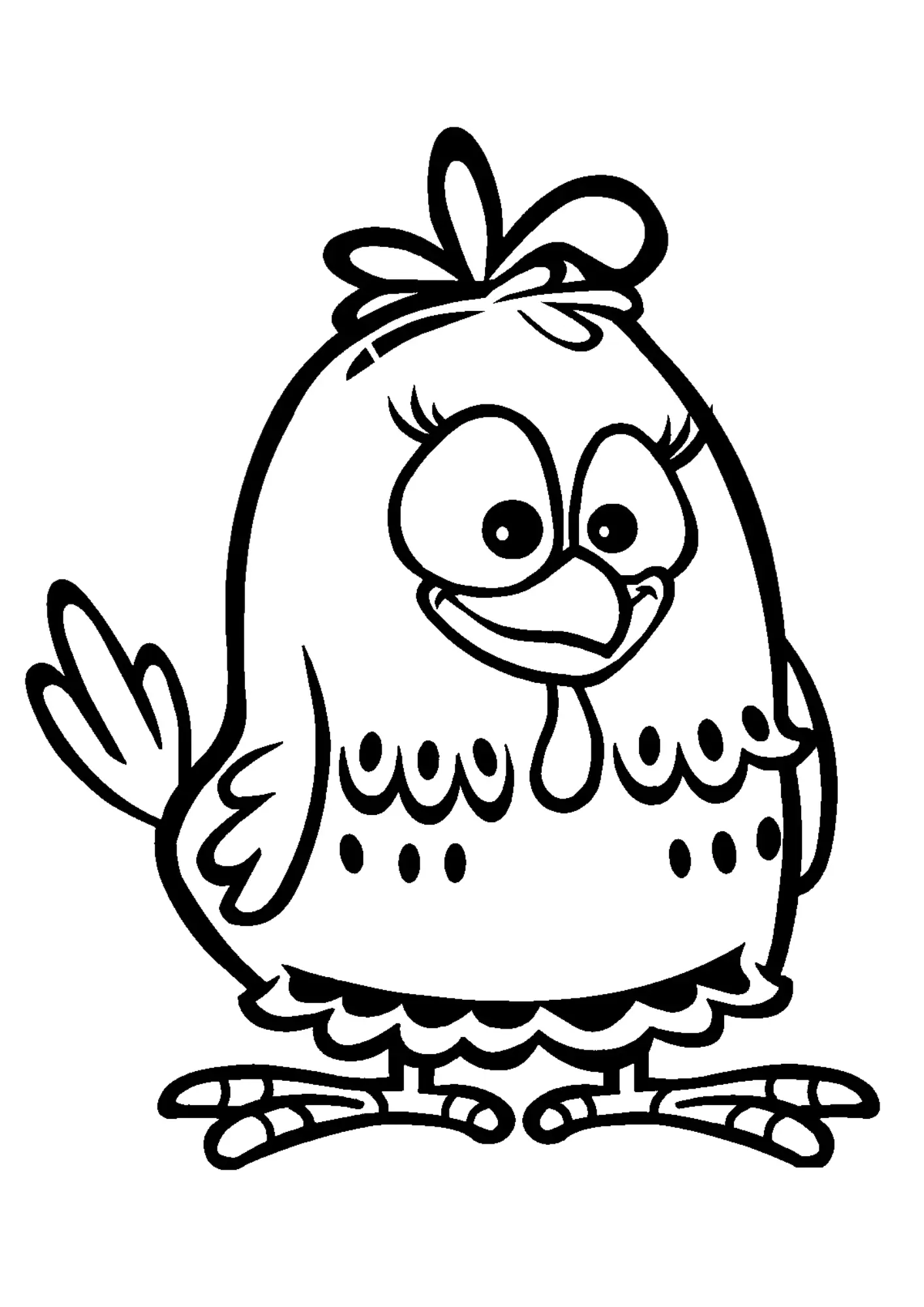 Lottie Dottie Chicken Coloring Pages – 009