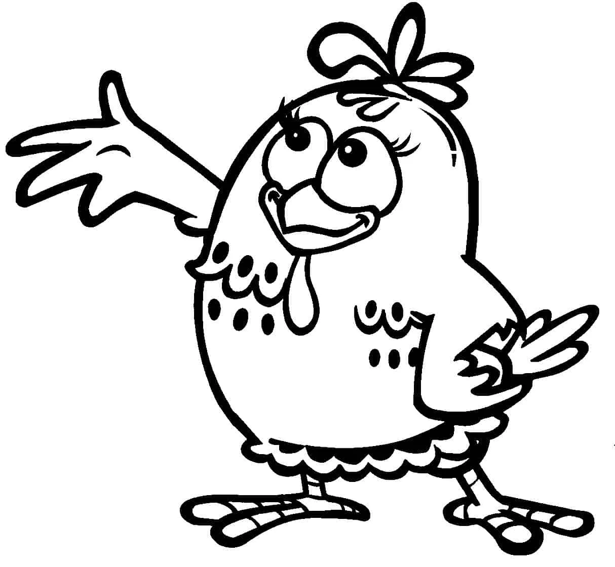 Lottie Dottie Chicken Coloring Pages – 010
