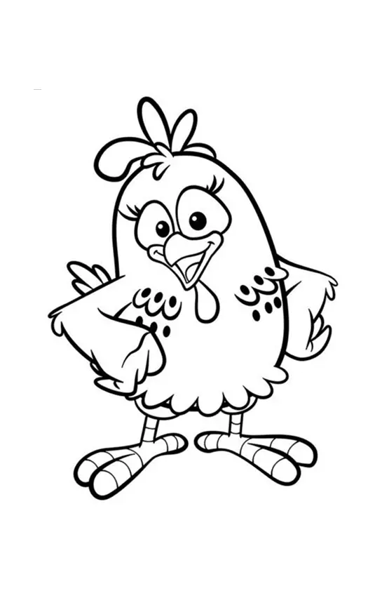 Lottie Dottie Chicken Coloring Pages – 017