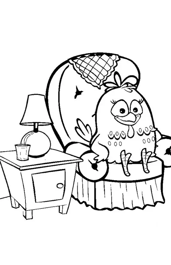 Lottie Dottie Chicken Coloring Pages – 018