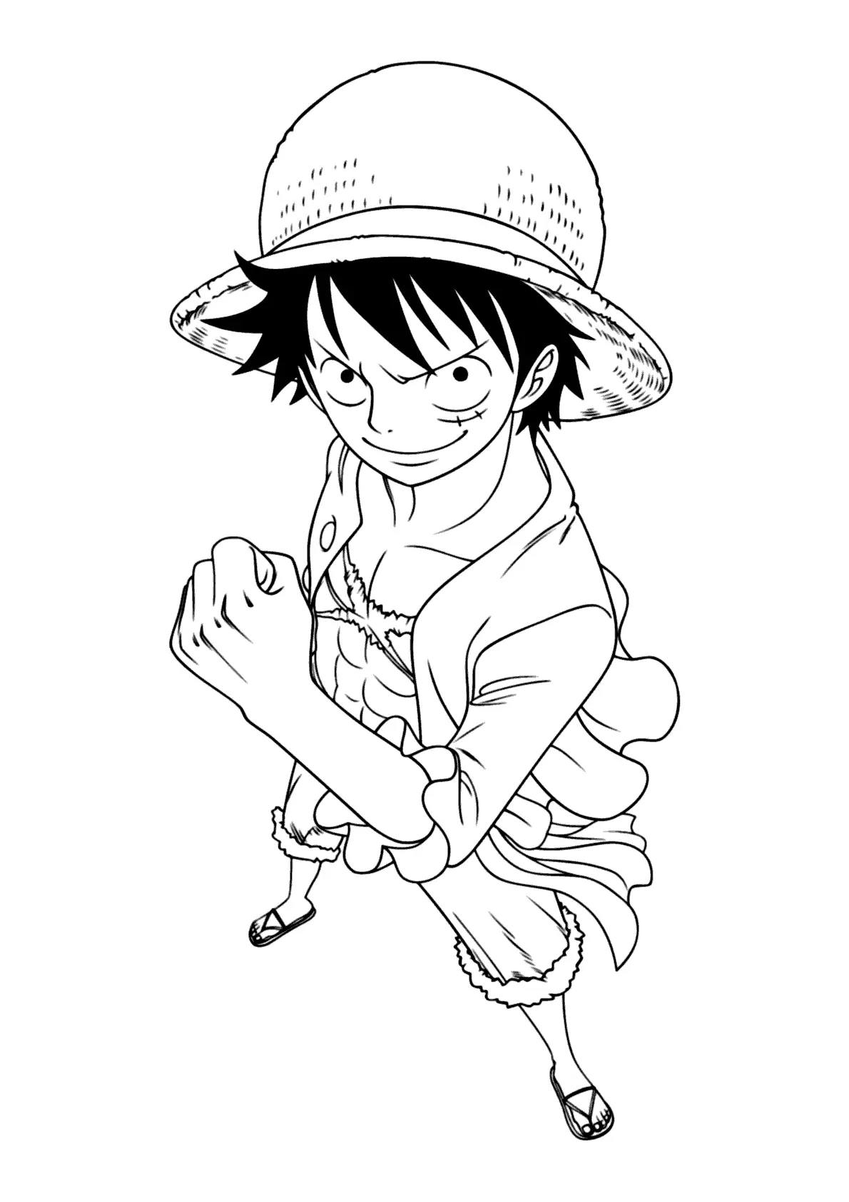 Luffy Coloring Pages – 004