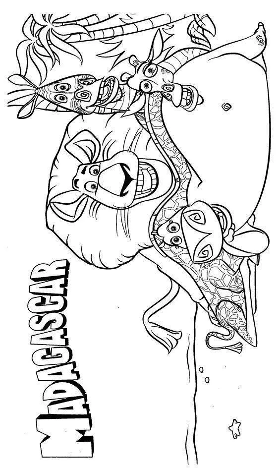 Madagascar Coloring Pages – 011
