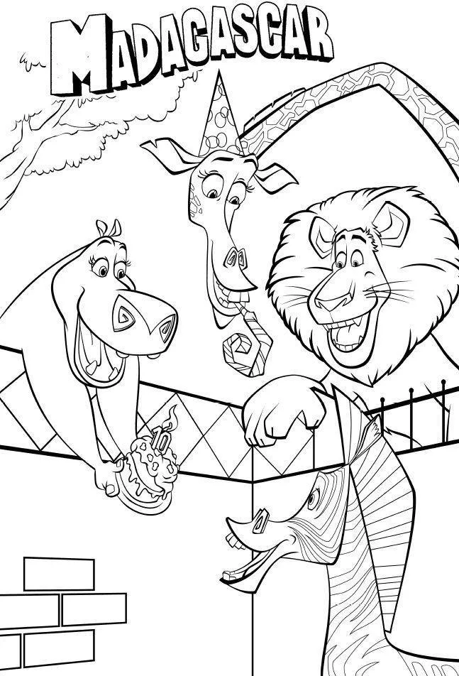Madagascar Coloring Pages – 012