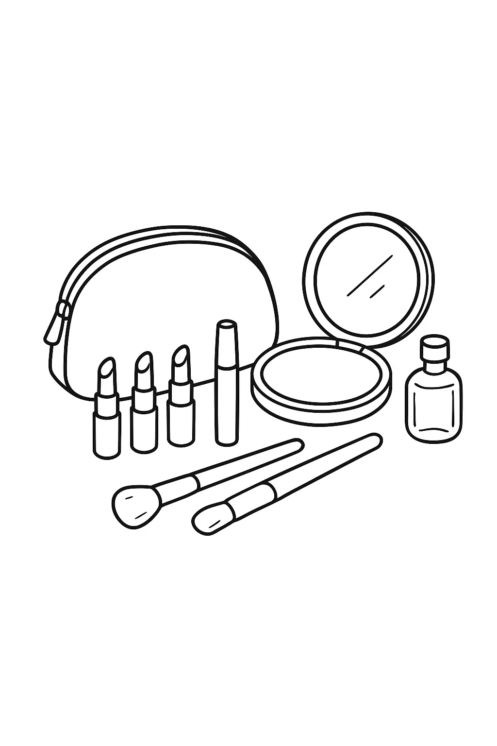 Makeup Coloring Pages – 013