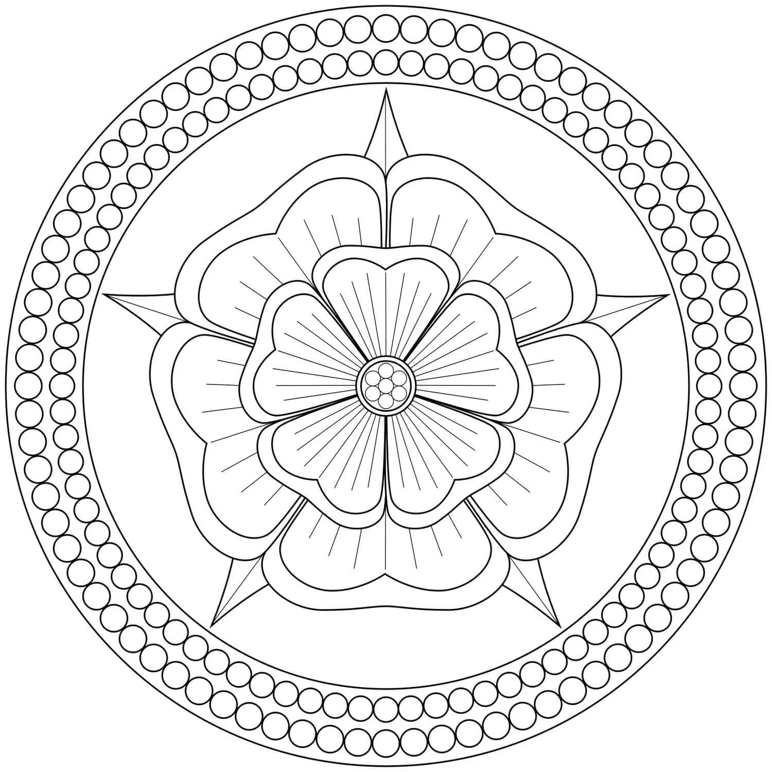 Mandala Coloring Pages – 002