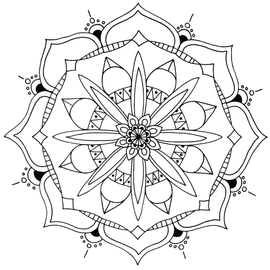 Mandala Coloring Pages – 007