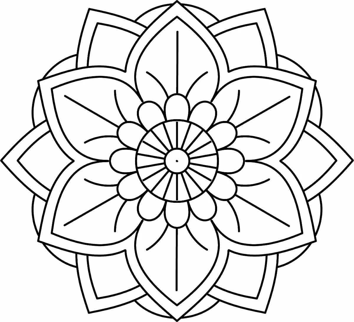Mandala Coloring Pages – 008