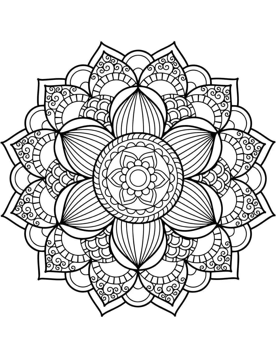 Mandala Coloring Pages – 014