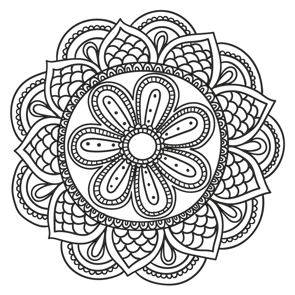 Mandala Coloring Pages – 015