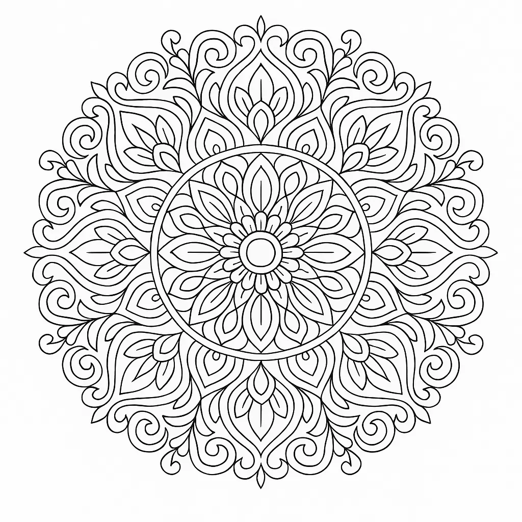 Mandala Coloring Pages – 020
