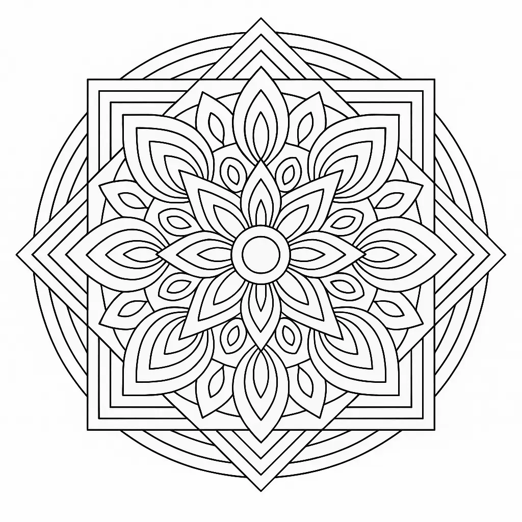 Mandala Coloring Pages – 021