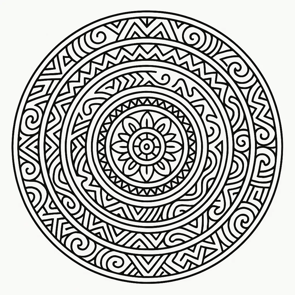 Mandala Coloring Pages – 025