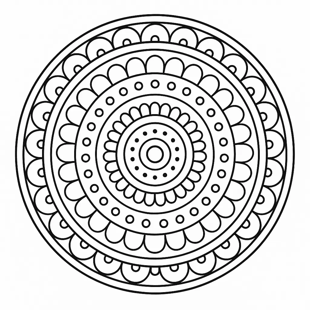 Mandala Coloring Pages – 034